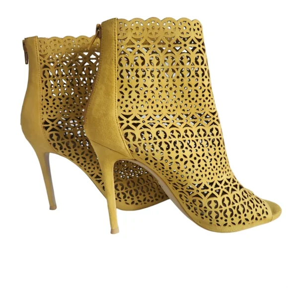 Aldo Cutout Fashion High Heel Open Toe Bootie - Picture 6 of 14